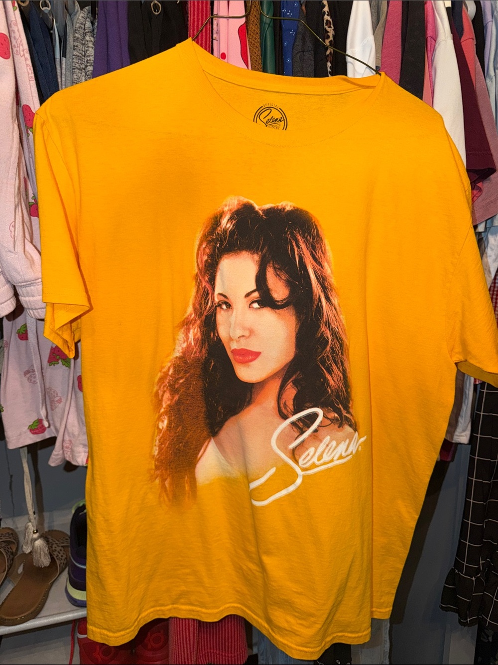 Selena Graphic Tee - Yellow Women's Top